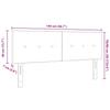 Headboard Black 144 cm Velvet