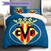 Villarreal logo Bedding Quilt Set Quilt Cover Pillowcase Home Decoration Birthday Gift (1 * duvet cover + 2 * pillowcase, without core)