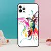 Hummingbird and Flowers Phone Case For iPhone 17 Air 16 15 14 12 11 13 Pro Max 12 13 mini 15 16 Plus 16e Cover Coque