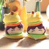 Cute Hamburger 2D Small Pendant Plush Toys Doll Bag Hanging Decoration Keychain Doll Doll Doll