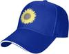 Sunflower Print Polyester Baseball Cap Casual Sun Protection Unisex Adult Trucker Hat
