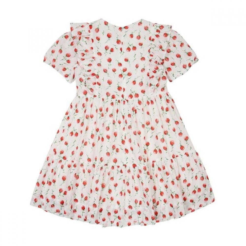 Платье без рукавов Hazzys Kids Flower, белое, Hum11nj72m Wt