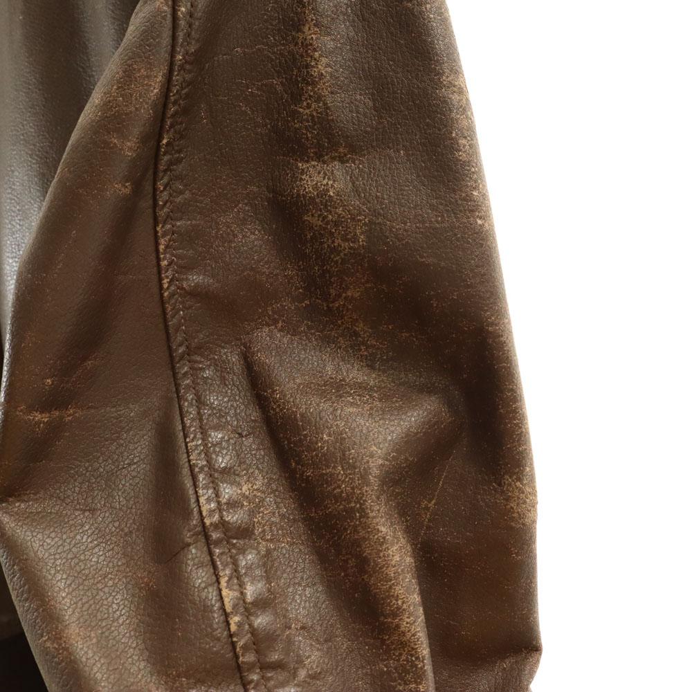 US NAVY 70s Vintage Scoville Zip G-1 Flight Jacket 42 Brown Men's Used