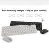 Wireless Keyboard Mouse Set 2.4g Ultra-thin Ergonomic Pc Keypads For Computer Laptop Pc Games Office Wireless Mouse