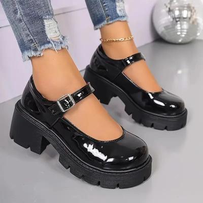 Женские туфли в стиле Лолиты в японском стиле Туфли Мэри Джейн для женщин Винтажные туфли на высоком каблуке и платформе для студентов колледжа De Mujer