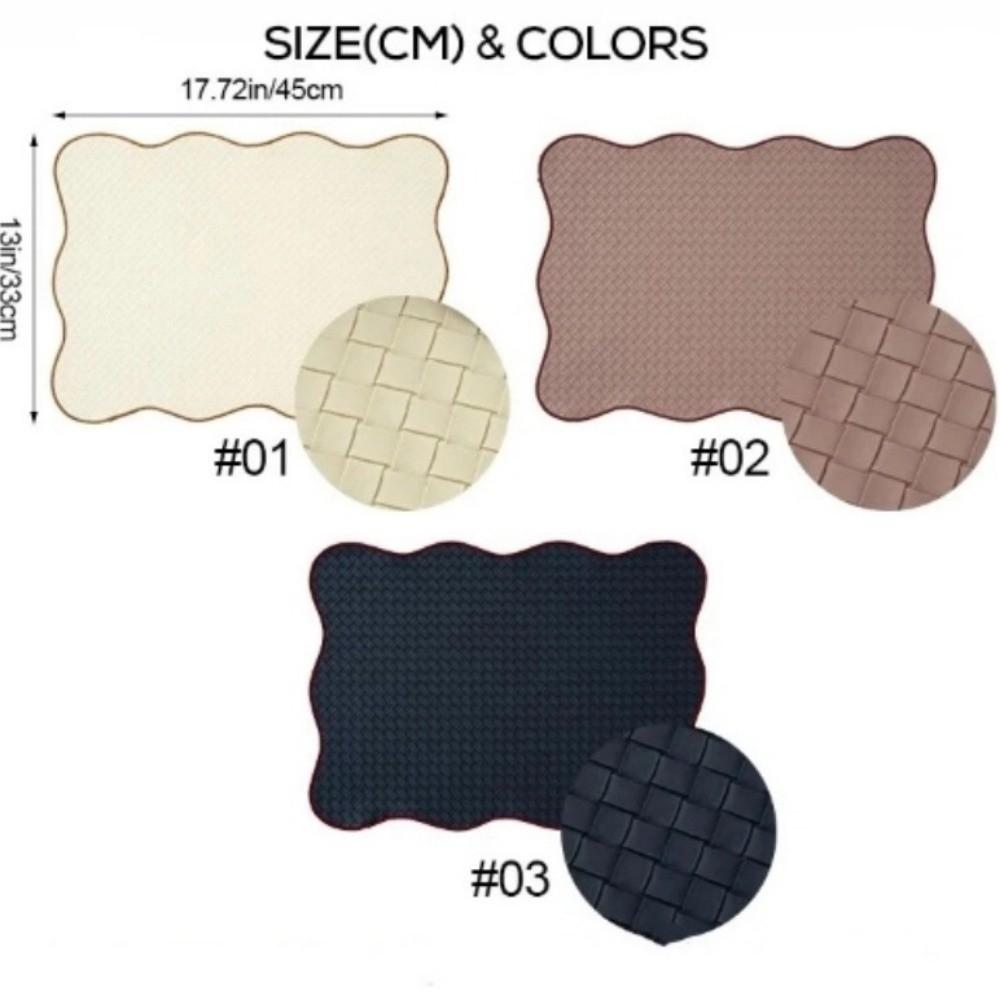 Oil-Proof Dining Mat Heat-Resistant Table Mats Nordic Solid Place Mat Kitchen Supply