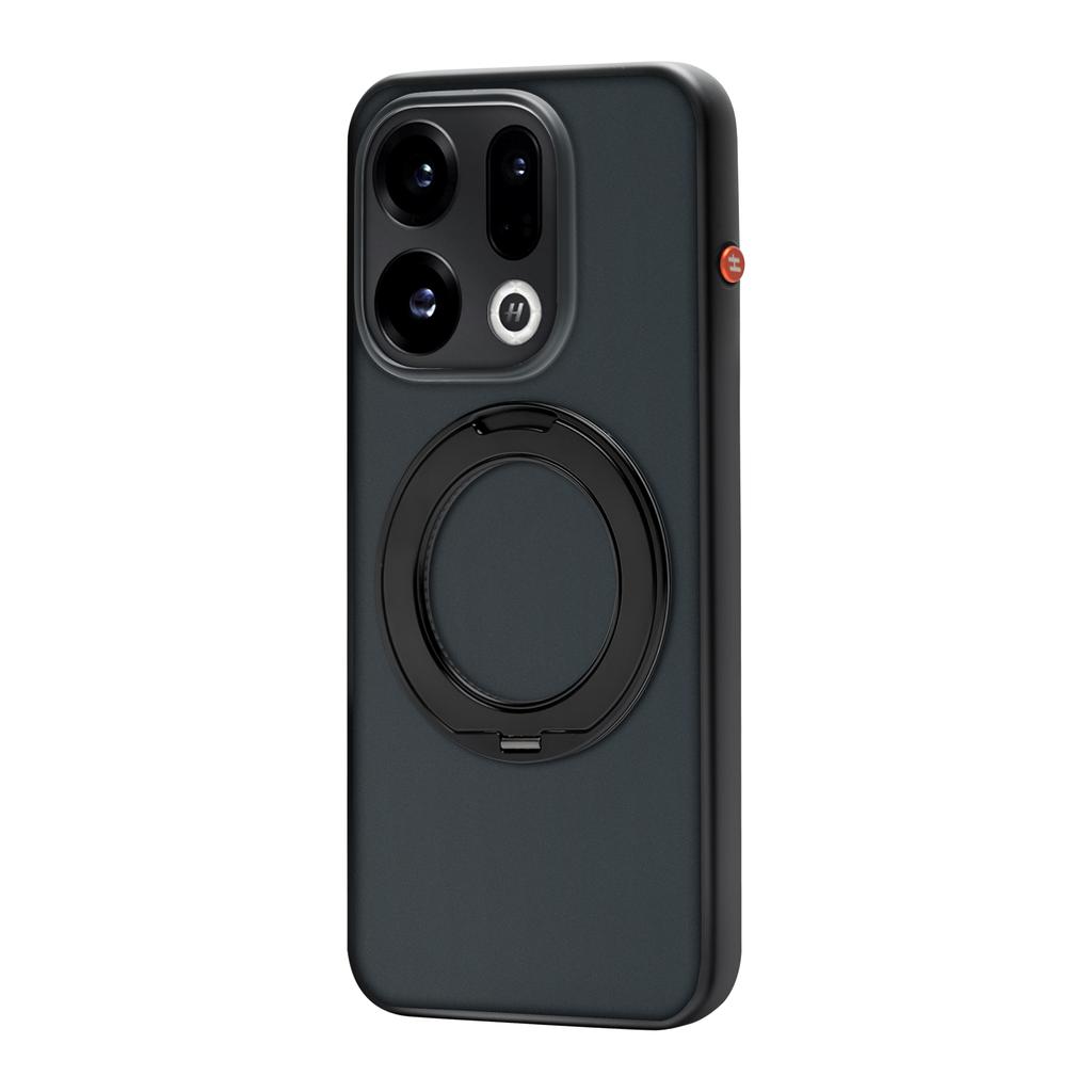 Чехол для OPPO Find X9 Find X9S Простой Для MagSafe Магнитное Кольцо 360° Матовый Прозрачный Акрил Ощущение Кожи Чехол для Телефона
