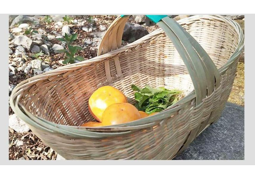 Handmade Bamboo Basket for Fruits, Vegetables, Eggs, and Storage