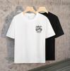 Men's Trendy White Half-Sleeve Round Neck T-Shirt