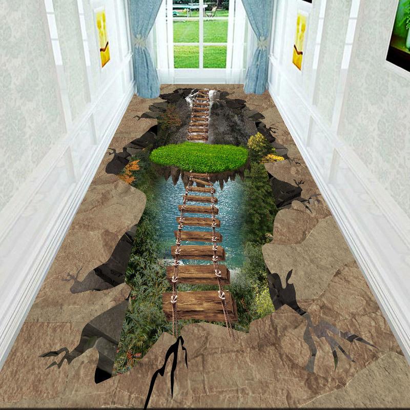 3D ковры для коридора, гостиной, украшения дома, вестибюля отеля, длинного ковра, лестницы, коврика для входной двери