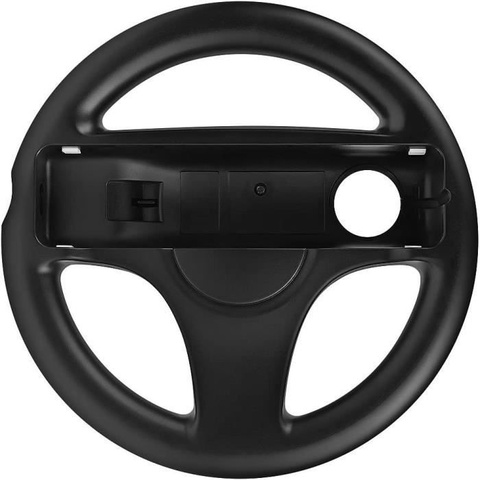 Набор из 2 черных гоночных рулей для контроллера Wiimote на консоли Nintendo Wii