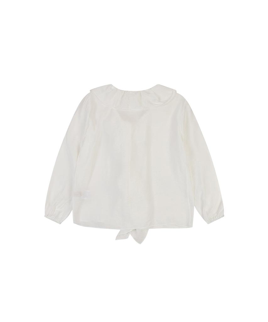 DELICCENT Ruffle Blouse [Ivory]