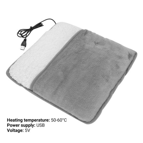 Полезный электрический обогреватель для ног, быстрый нагрев, USB, мягкая фланелевая грелка с подогревом