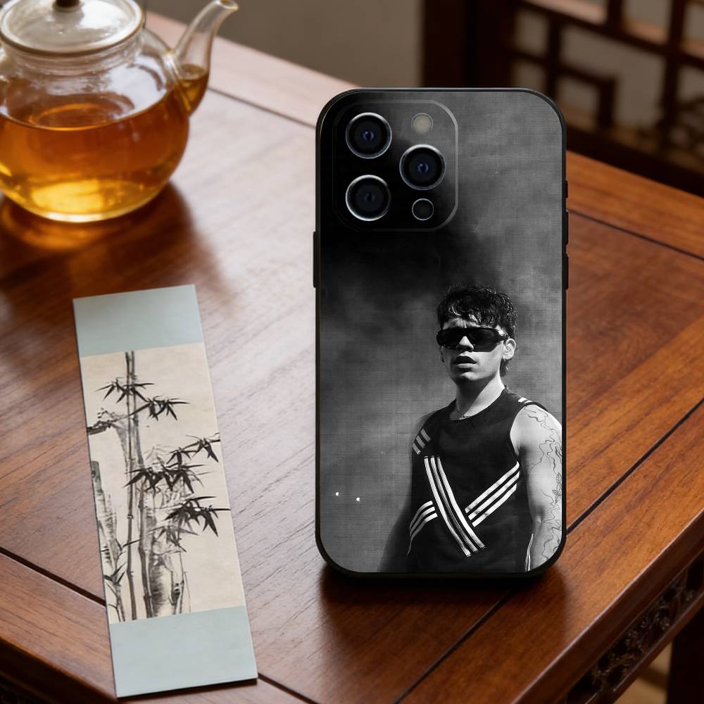 Rapper Nsqk Phone Case For iPhone 17,16,15,14,13,12,11 Plus,Pro Max,XS,Soft Silicone Black Cover
