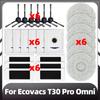 Совместимость с Ecovacs T30 Pro Omni Robot Сменная боковая щетка HEPA-фильтр Насадка для швабры Пылесборник Запасные части Аксессуары