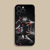 C-Chainsaw M-Makima Чехол для телефона For iPhone 17,16,15,14,13,12,Pro,Max,Plus,E,SE4,Air,Mini Черный Мягкий Чехол