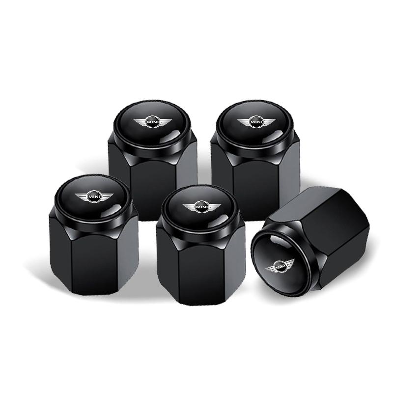For mini ww1 Car Tire Valve Stem Car Leather Keychain Wheel Air Valve Cover For MINI Cooper F54 F55 F56 R56 R60 SONE Roadster Clubman Coupe