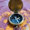 Antique Military Nautical Compass - Brass Vintage WWII Pocket Compass,