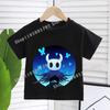Детская футболка Hollow Knight Летняя Детская Игровая Хлопковая С коротким рукавом Топы Мальчики Аниме Мода Милые Футболки Девочки Повседневная Одежда Подарки