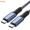 Кабель USB4 Type-C на Type-C, совместимый с Thunderbolt 5/4 и USB5, поддержка дисплея 16K/8K, высокоскоростная передача данных 80 Гбит/с / 40 Гбит/с.