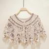 1920s Women Sequin Beaded Short Cape for Wedding Party Vintage Sequin Shawl Mesh Short Dress Prom Shawl Short Cover Up Dress