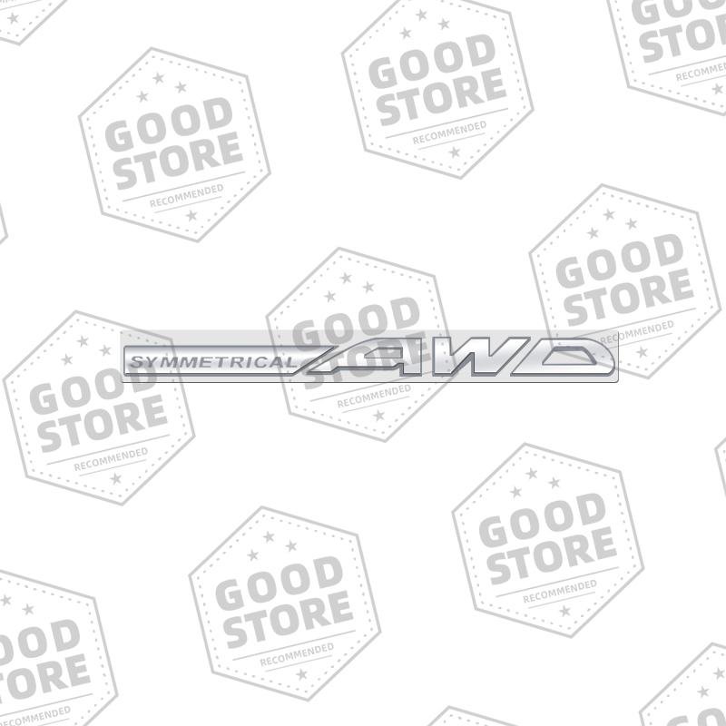 Metal Car Body SYMMETRICAL AWD Badge 3D Emblem Rear Trunk Sticker For Subaru Outback WRX BRZ Forester Impreza XV Legacy Decal vys3