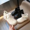 New Children's Boots for Girls Chic Bowknot Princess Fashion Boots Spring Autumn Kids Causal Ankle Boots Party Wedding Versatile