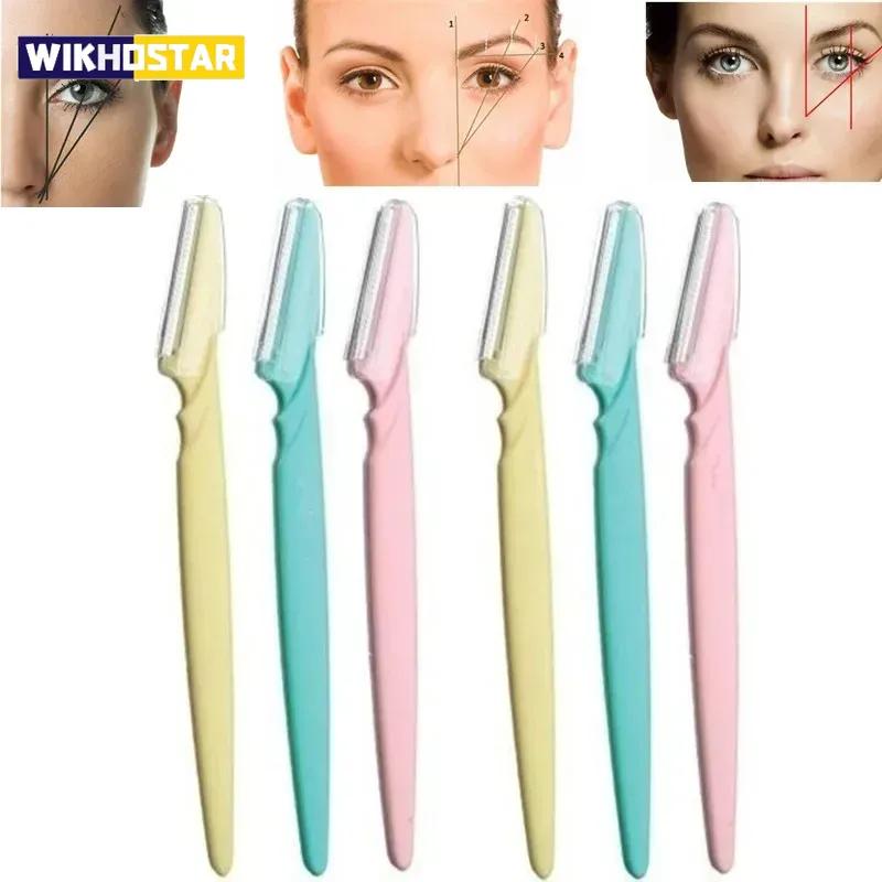 1Pcs Eyebrow Trimmer Makeup Tools Safe Eye Brow Razor Face Body Hair Removal Shaver Blades Woman Eyebrows Shaping Knife