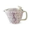 Teapot with 240ml for Hasami Made In Cats Purple J-Kitchens Strainer, Capacity, 1-2 People, Ware, Japan, Water-Repellent Design, Small,