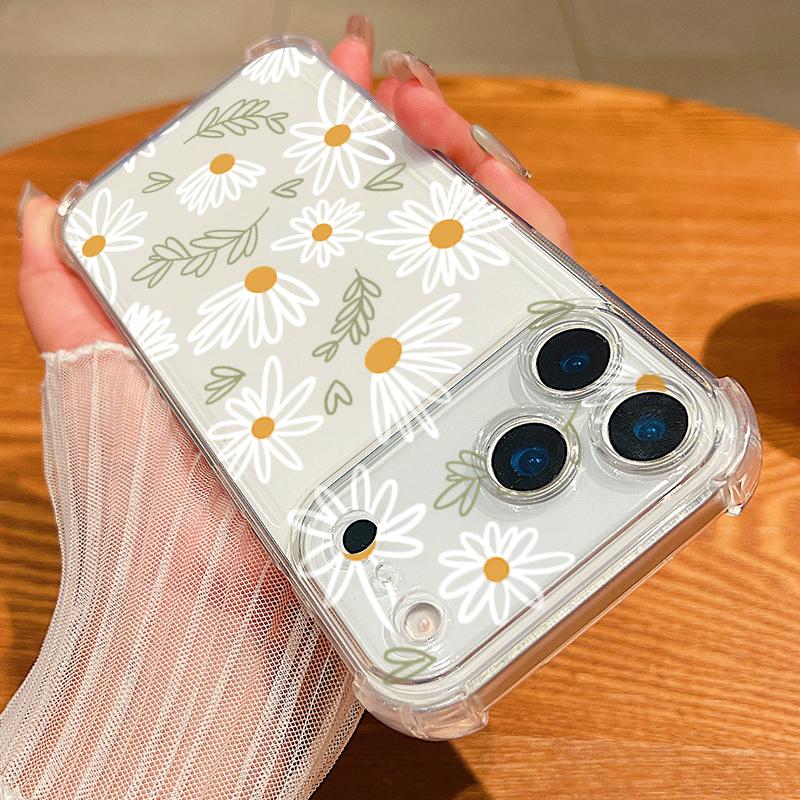 Delicate Garden Print Design For iPhone 17 Air 16 15 14 Pro Max 13 12 11 ShockProof TPU Soft Case Cover