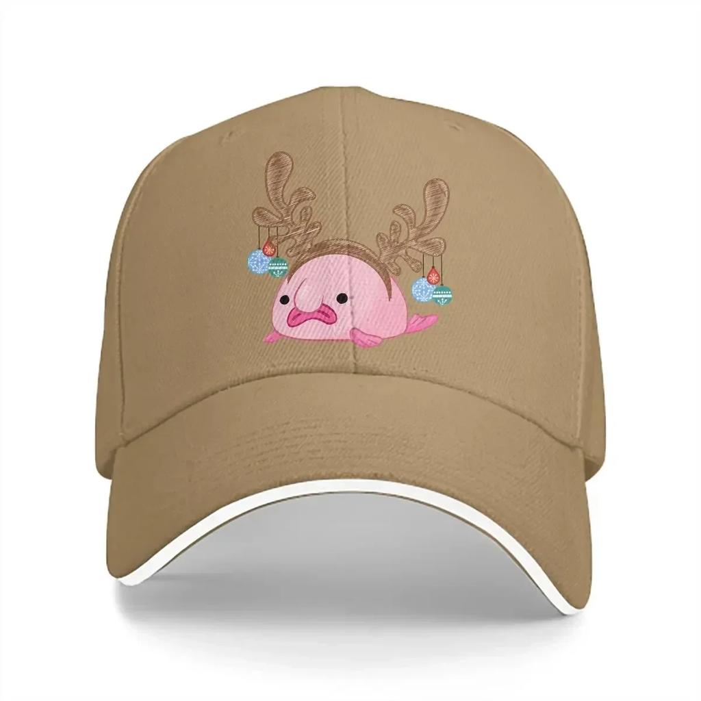 Бейсболка с оленями Унисекс Кепки Козырек Защита Snapback Рыба-капля Уродливая рыба Подарки Кепки