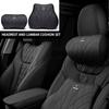 AZXN6 Car Memory Foam Headrest Neck Pillow Lumbar Waist Cushion Accessories For BMW M Performance E39 F20 E36 G30 G20 X5 Auto Interior