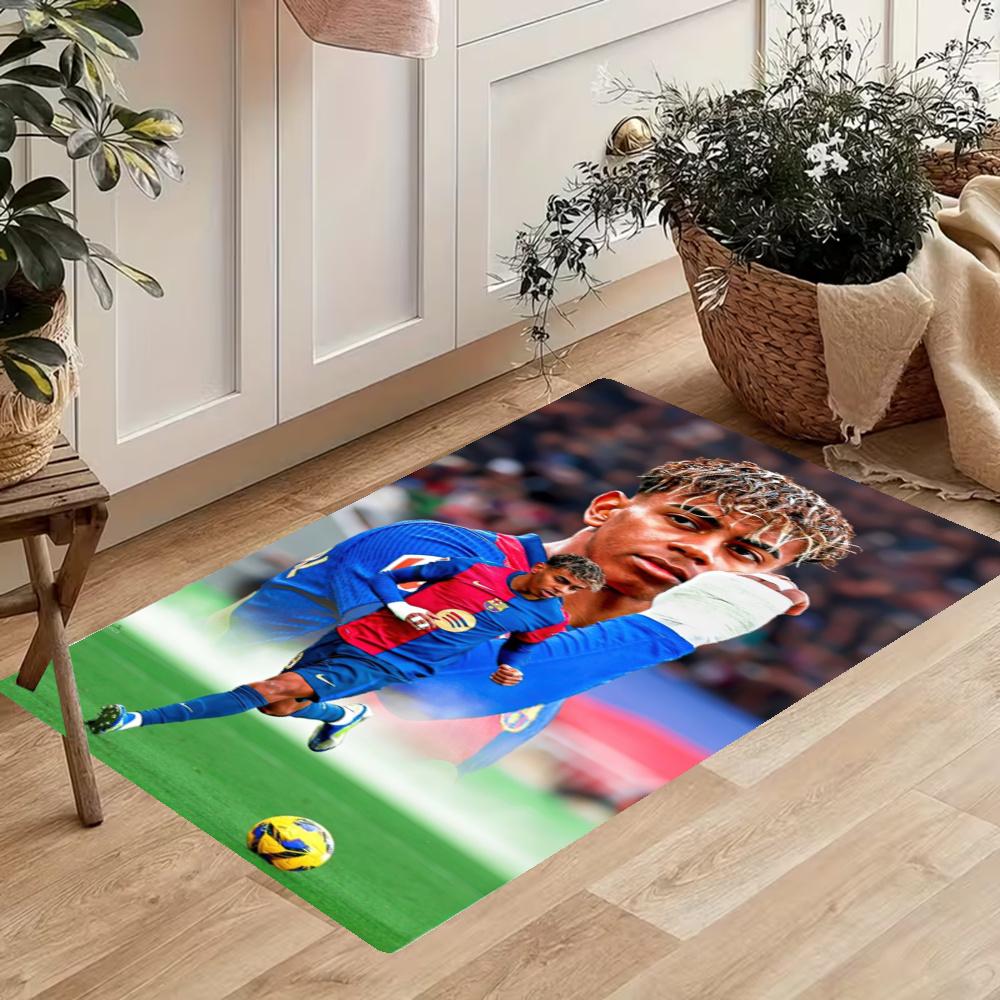 Lamine Yamal Kitchen Mats Durable Bathroom Pads Comfortable Rugs Carpets For Kitchen Home Office Sink Laundry Room Bathroom Decor