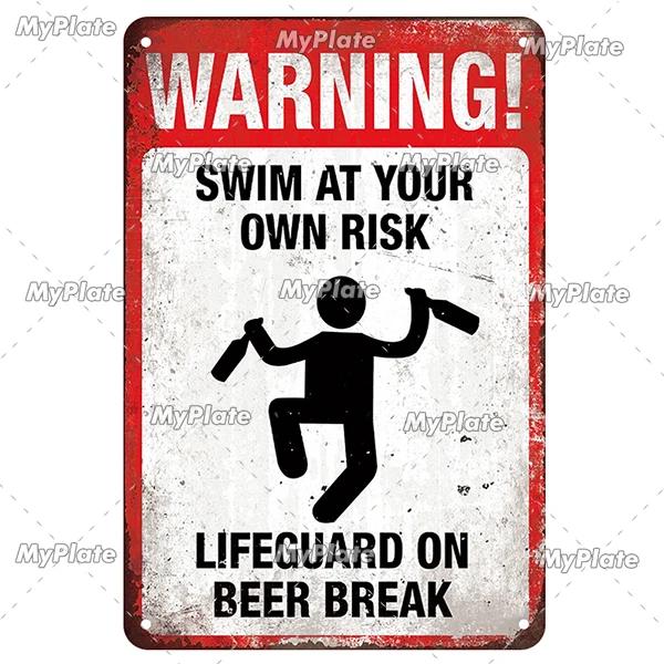 [MaPalte] Винтажный Предупреждающий Металлический Знак Акулы Жестяной Знак Украшение Табличка Домашний Настенный Декор Знак для Бара Домашний Декор Постер Дропшиппинг