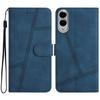 For Samsung Galaxy S25 Edge Case Flip Leather Retro Phone Cover Lines Imprinted