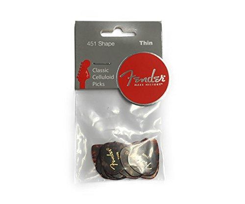 Fender Pick 451 Shape Shell Thin 12 Pack
