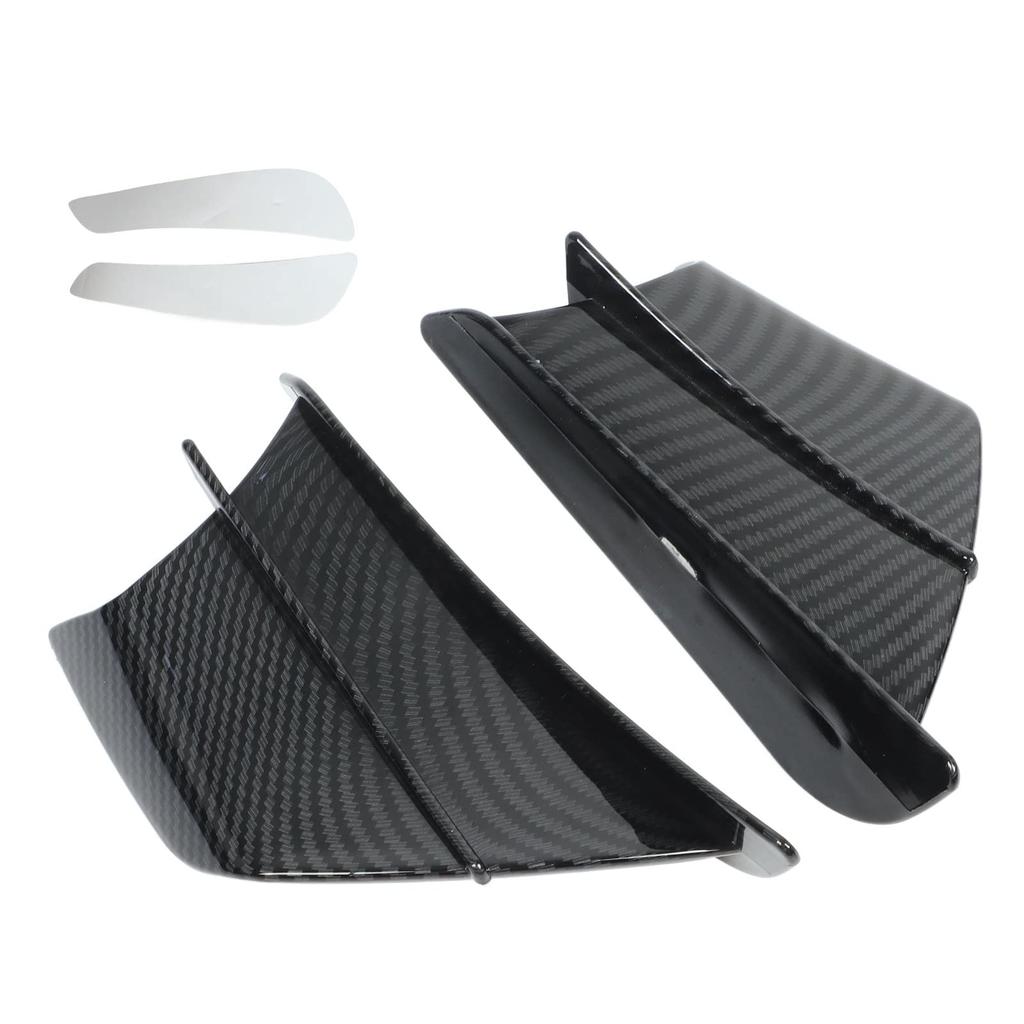 Motorcycle Winglets, Wing Spoiler, Aerodynamic Wing Kit Spoiler, ABS Material, Universal, 2pcs