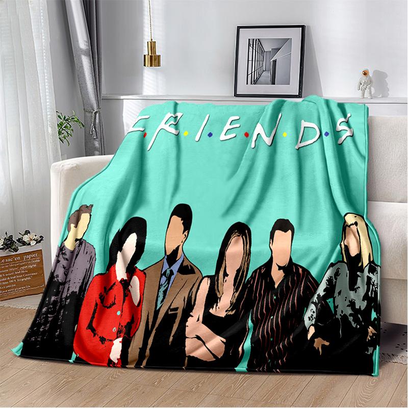 Мягкое плюшевое одеяло с 3D принтом HD Friends TV Show, фланелевое одеяло для гостиной, спальни, кровати, дивана, чехол для пикника