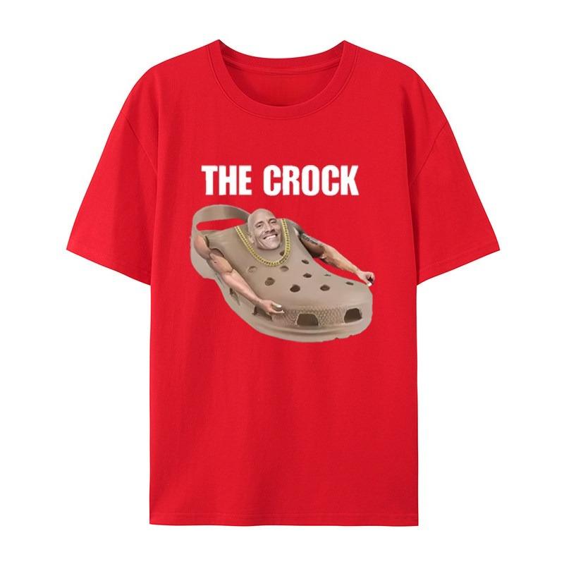 Модный Классический The Crock Эмодзи Повседневная Футболка Мужская и Женская Топ Люксового Бренда