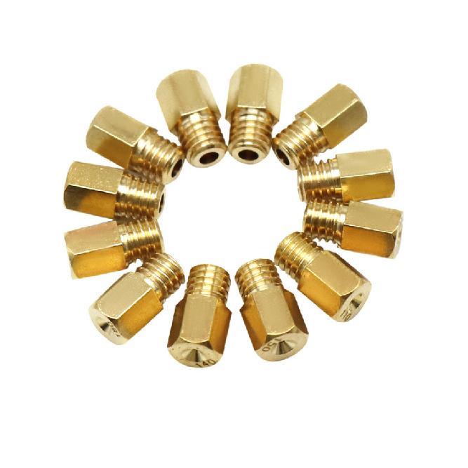 ZSDTRP 12pcs Hex Type Main Jets for MIKUNI VM TM TMX Carburetor Motorcycle Scooter Injectors Nozzle Size 90-440 Fuel Injectors 6