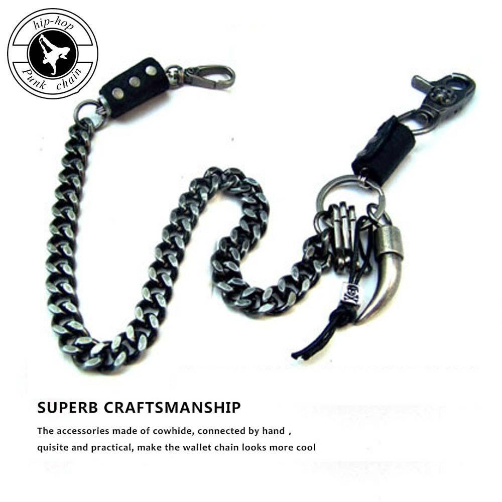 1PCS Pants Chain Jeans Chain Wallet Chain for Men Punk Skull Trousers Chain Keychain Bullet Biker Chain