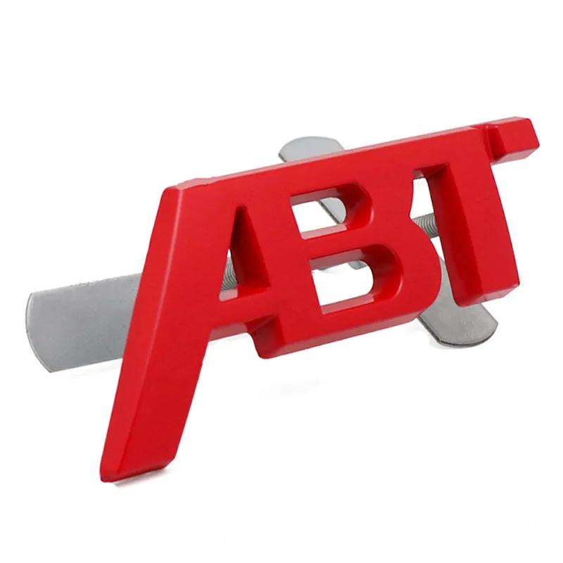 3D металлический логотип ABT, передняя решетка, боковое крыло, значок, багажник, багажник, эмблема, наклейка на автомобиль для Golf Passat Jetta Touareg Tiguan Polo A3 A4 A5 A6 Q3 Q5 Q7 TT