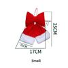 Velvet Ribbon Bow Luxurious Christmas Decoration Pendant Handcrafted Velvet Bow Versatile Festive Bow Ornament For Showcase Door