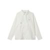 Solid Color Collar Spliced Jacket Women Jacket White HF6179-133