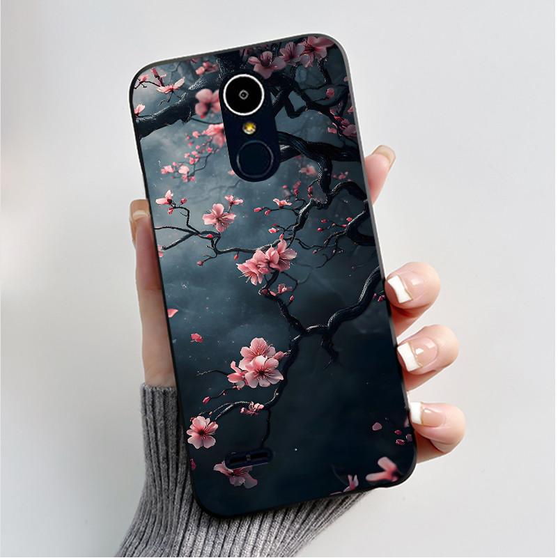 Чехол для LG K8 2017/LG K8 2018/LG K9 2018 Мягкий Силиконовый Черный Корпус для LG K10 2016/LG K10 2017 Чехол Милый Цветочный Мультяшный Чехол