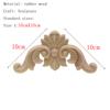 1Pc Unique Natural Floral Wood Carved Wooden Figurines Crafts Corner Appliques Frame Wall Door Furniture Woodcarving Decorative