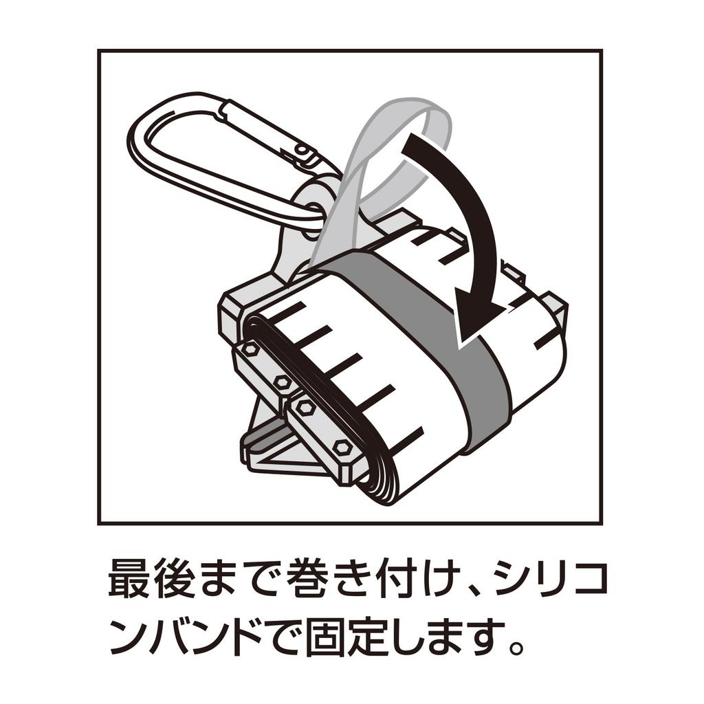 Daiichiseiko NOGISCALE 125 с карабином – рыболовная измерительная лента в стиле штангенциркуля (До 125 см)