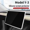 Tesla Model 3/Y Screen Protector Silicone Frame: Center Console Display Collision Cover.