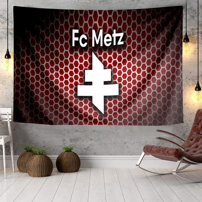 Metz Football Club Tapestry, Unique Design Tapestry, Wall Decor for Bedroom,Livingroom, Playroom,Heartwarming Fan Holiday Gifts