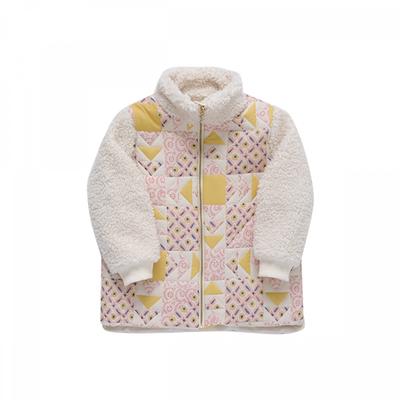 Louis Misha Grm W23 J0197 Роза Розовый Пэчворк Детская Куртка